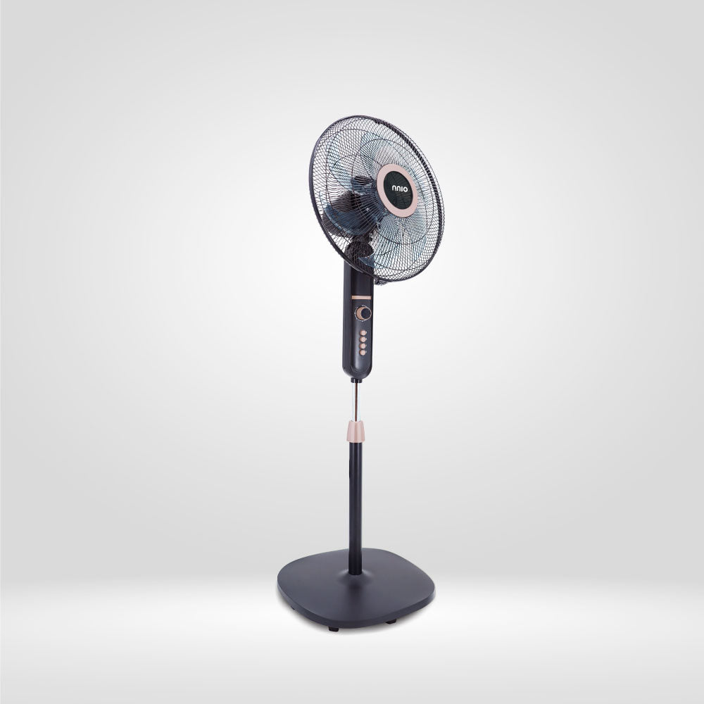 16" AC Motor Stand Fan (Black & Rose Gold), 3 Speed, 60W (N1660SF)