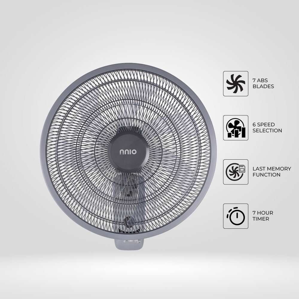18" BLDC Wall Fan with Remote (N1830DCWFR)