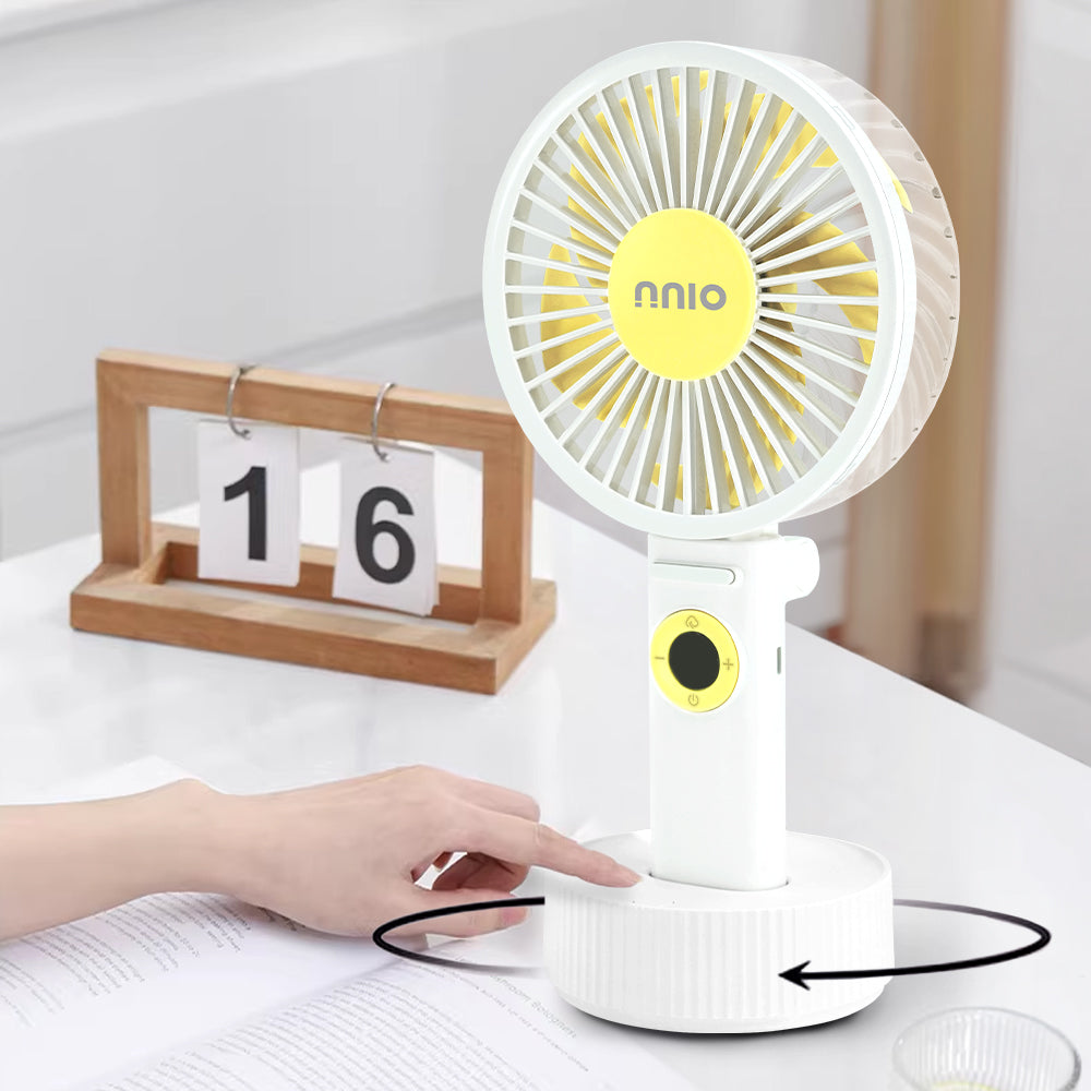 portable fans with colourful background