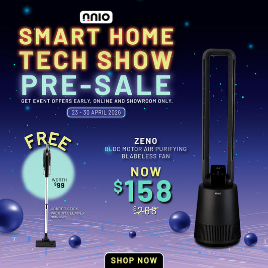 ZENO BLDC Motor Air Purifying Bladeless Fan with Remote Control, 12 Speed, 3 Mode, Left-Right Osc, HEPA-13 Filtration