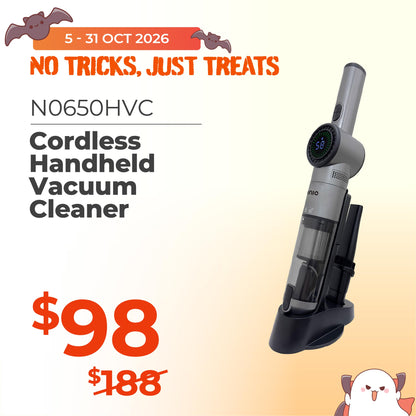 Cordless Handheld Vacuum Cleaner, 135W BLDC Motor, 7-11kPA Suction (N0650HVC)