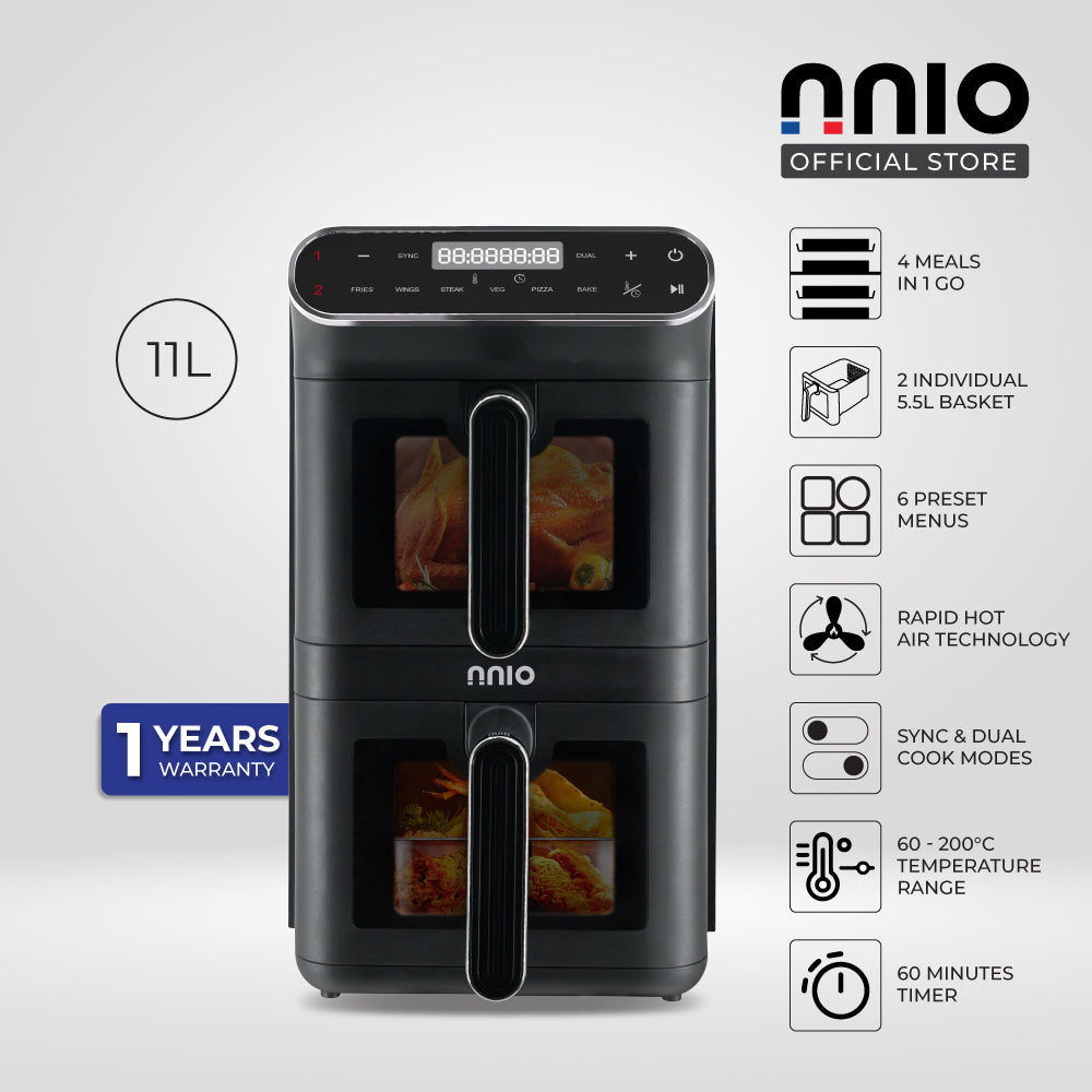 [NEW LAUNCH] KRISPYDUO 11L Dual Zone Digital Air Fryer