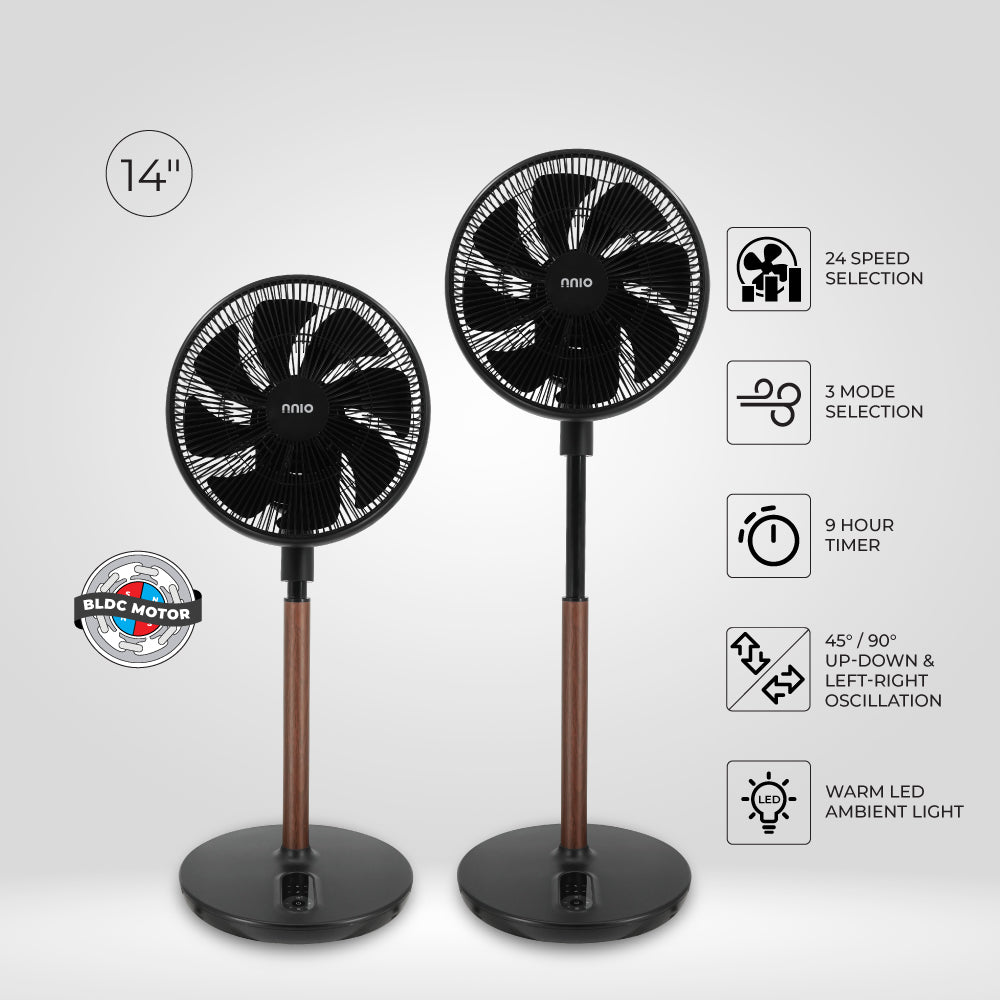 [NEW LAUNCH] MOVAPLUS 14" BLDC Stand Fan with Moodlight and Remote