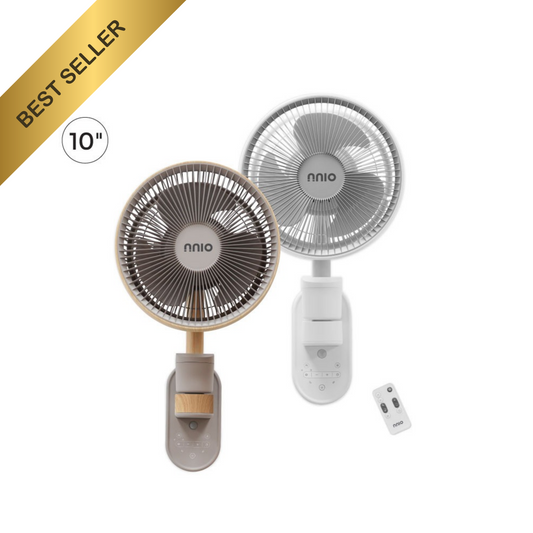 10" BLDC Motor 3D Osc Wall Air Circulator with Remote Control, 8 Speed, 3 Mode, Motion-Activated (N1000DCWFR)