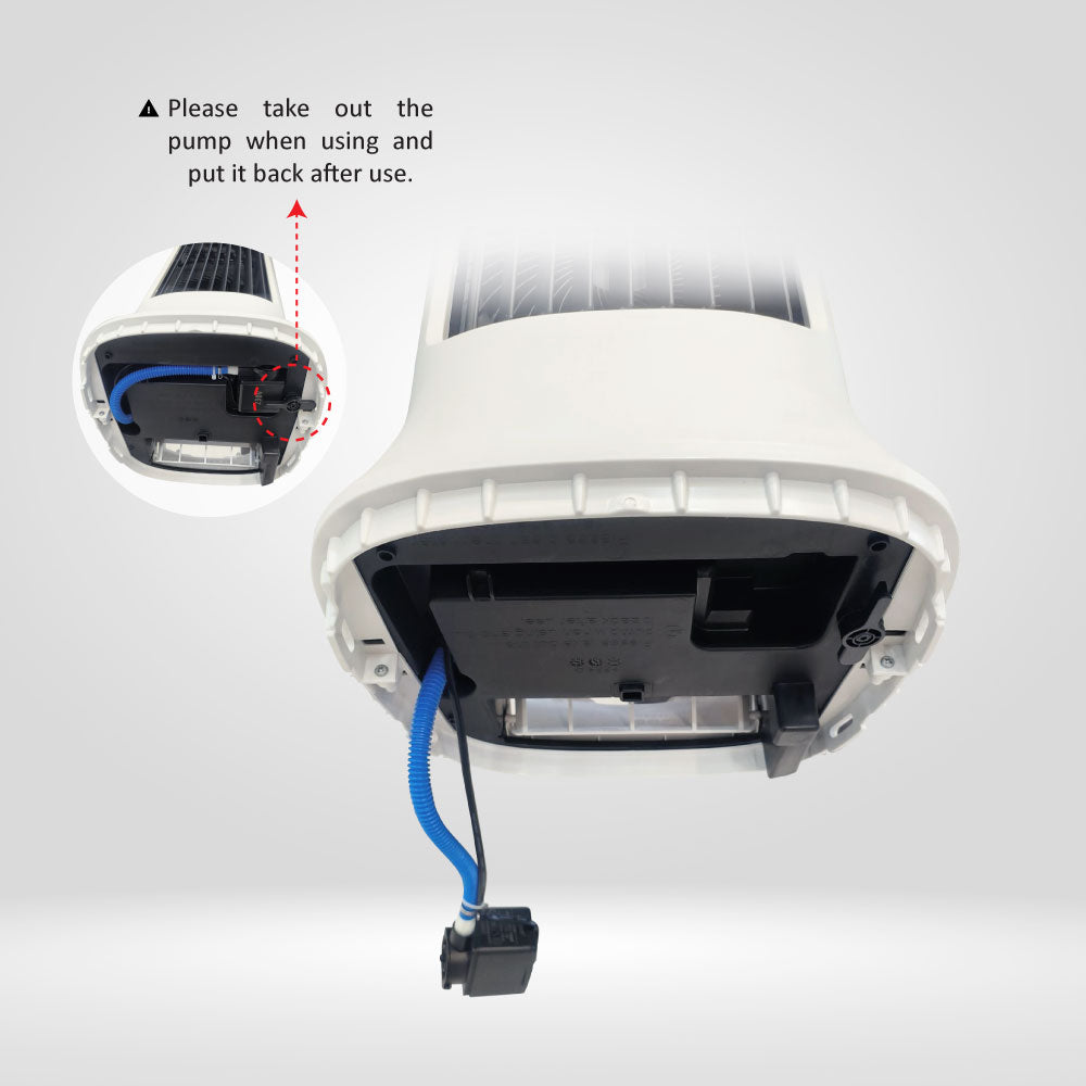 2-in-1 DC Motor Fan and Air Cooler with Remote Control,  24 Speed, 10L Water Tank,  Plasma Sterilisation (N1088DCACR)