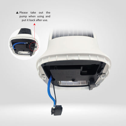 2-in-1 DC Motor Fan and Air Cooler with Remote Control,  24 Speed, 10L Water Tank,  Plasma Sterilisation (N1088DCACR)