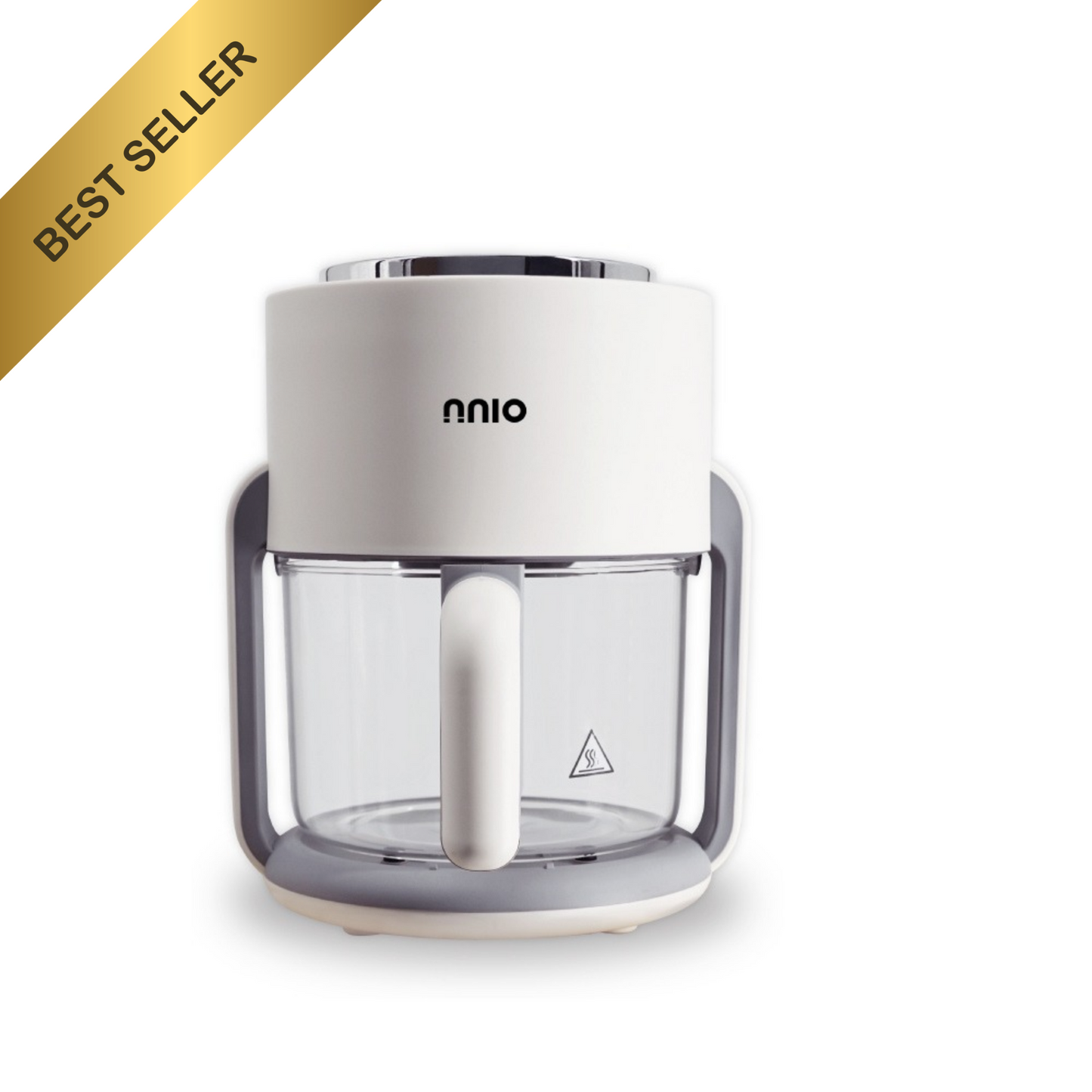 N4090GAF 4L Digital Glass Air Fryer, 1300W, 8 Preset Menus, 360° Visible Glass Basket