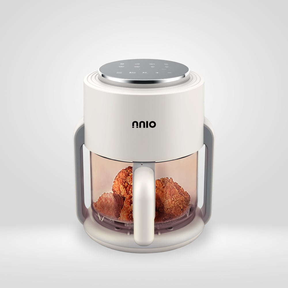 [NEW LAUNCH] N4090GAF 4L Digital Glass Air Fryer, 1300W, 8 Preset Menus, 360° Visible Glass Basket