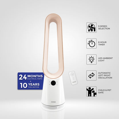 [PRE-ORDER] OURA BLDC Moodlight Bladeless Fan with Remote (ETA 14 May)