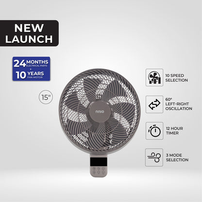 [NEW LAUNCH] SOYOKAZE 15" BLDC MOTOR WALL AIR CIRCULATION FAN WITH REMOTE CONTROL