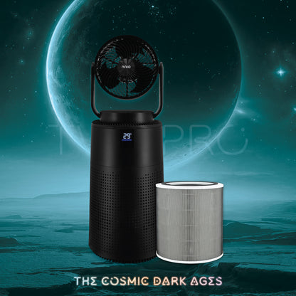 [NEW LAUNCH] TWOPRO 2-in-1 9" BLDC Motor 3D Osc Air Circulator and Purifier with Remote Control, 7 Speed, 3 Mode, HEPA-13 Filtration