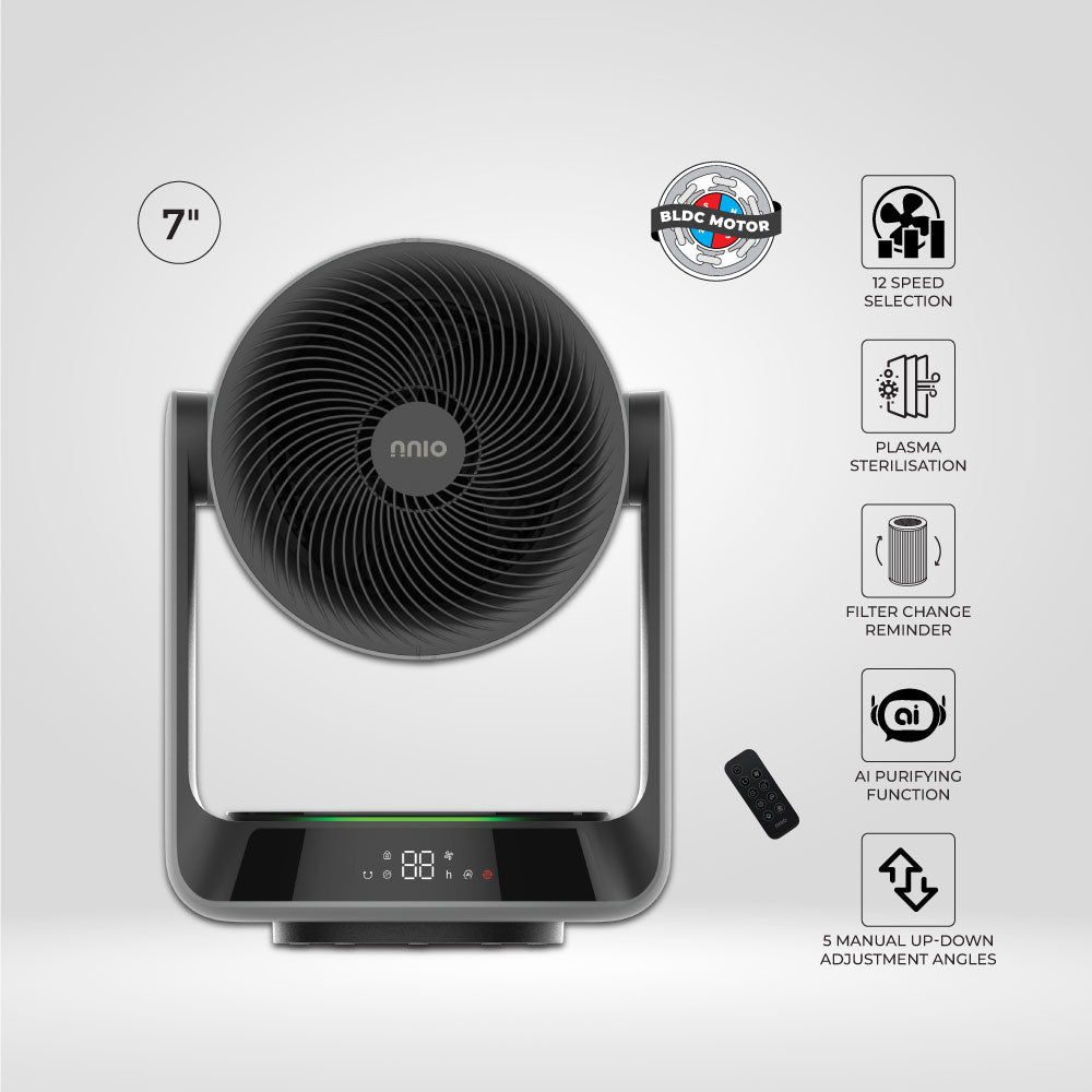 [RAYA'S STILL ON] 7" BLDC Purifying Air Circulator with Remote (TWISTER)