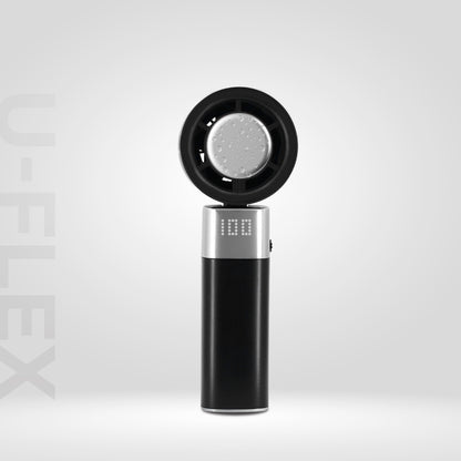 [NEW LAUNCH] U-FLEX High Speed Portable Handheld Fan with Cooling Plate & LED Light, 5000mAh, 100 Speed