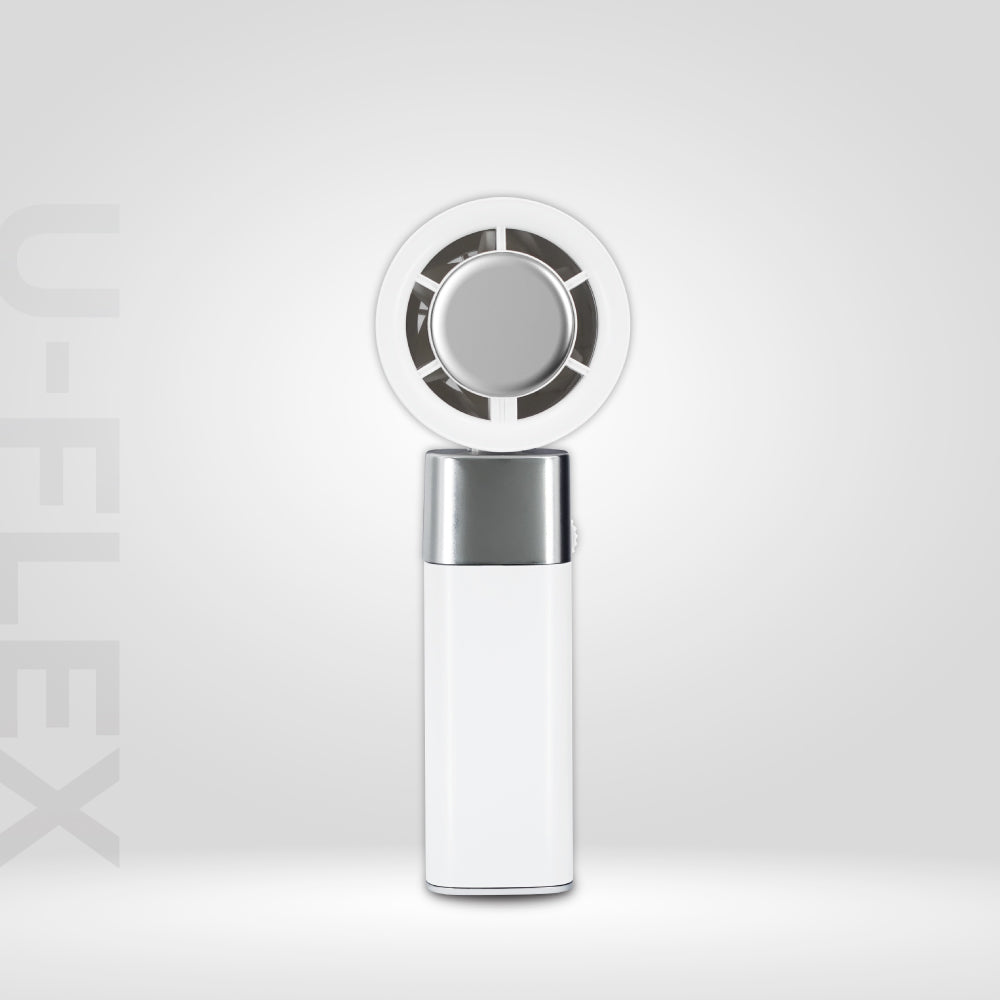 [NEW LAUNCH] U-FLEX High Speed Portable Handheld Fan with Cooling Plate & LED Light, 5000mAh, 100 Speed