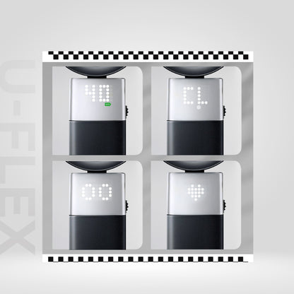 [NEW LAUNCH] U-FLEX High Speed Portable Handheld Fan with Cooling Plate & LED Light, 5000mAh, 100 Speed