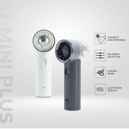 [NEW LAUNCH] U-MINI PLUS High Speed Portable Fan, 1800mAh, 100 Speed