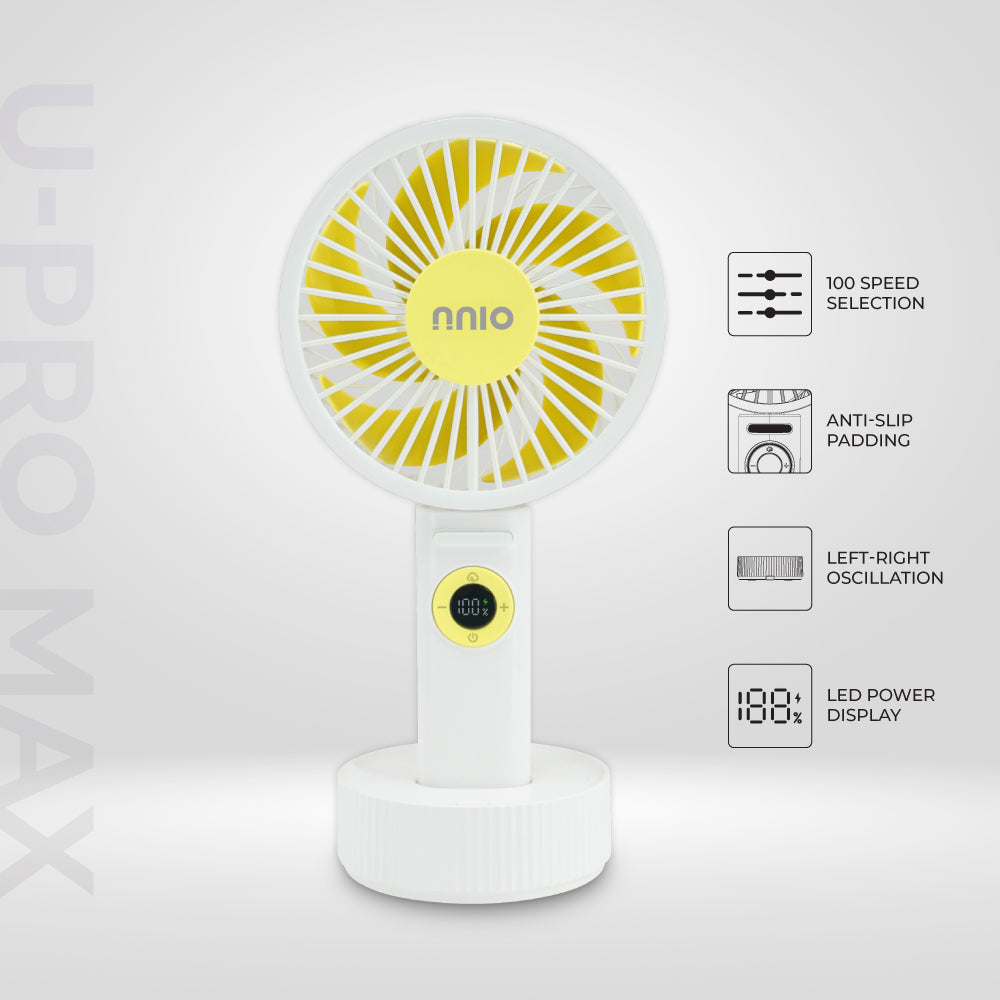 [NEW LAUNCH] U-PRO MAX High Speed Portable Fan, 3600mAh, 100 Speed