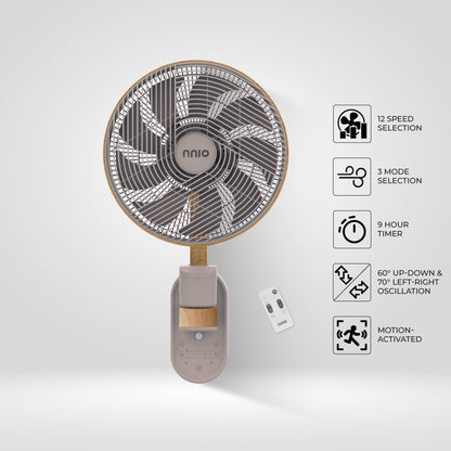 [NEW LAUNCH] WALLIE-300 12" BLDC WALL FAN WITH REMOTE