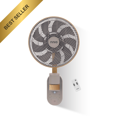 WALLIE-300 12" BLDC Motor 3D Osc Wall Air Circulator With Remote Control, 12 Speed, 3 Mode, Motion-Activated