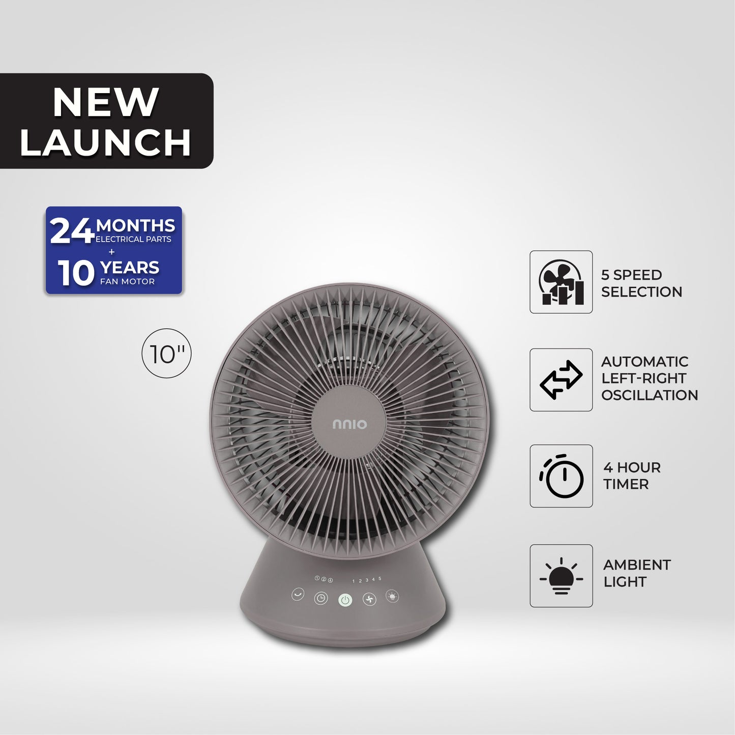 [NEW LAUNCH] YUKAZE 10" BLDC MOTOR AIR CIRCULATION FAN WITH REMOTE CONTROL