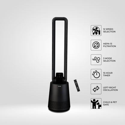 [NEW LAUNCH] ZENO Air Purifying BLDC Bladeless Fan With Remote