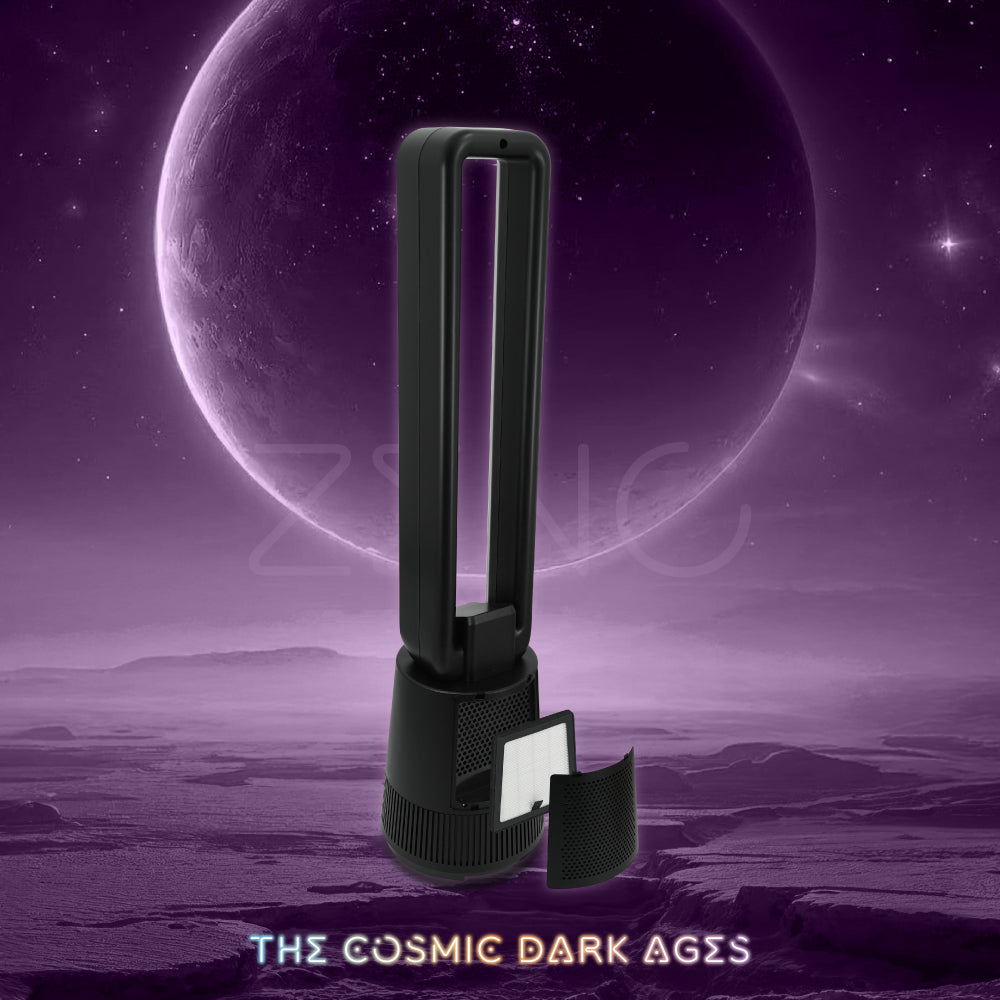 [NEW LAUNCH] ZENO BLDC Motor Air Purifying Bladeless Fan with Remote Control, 12 Speed, 3 Mode, Left-Right Osc, HEPA-13 Filtration