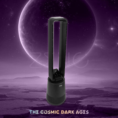 [NEW LAUNCH] ZENO BLDC Motor Air Purifying Bladeless Fan with Remote Control, 12 Speed, 3 Mode, Left-Right Osc, HEPA-13 Filtration